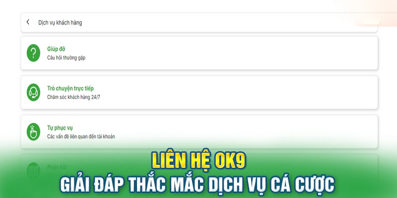 Nạp Tiền OK9 Phương Thức Thanh Toán Nhanh Và Chuẩn Xác 10 Liên hệ CSKH nếu phát sinh trục trặc khi nạp tiền OK9Liên hệ CSKH nếu phát sinh trục trặc khi nạp tiền OK9